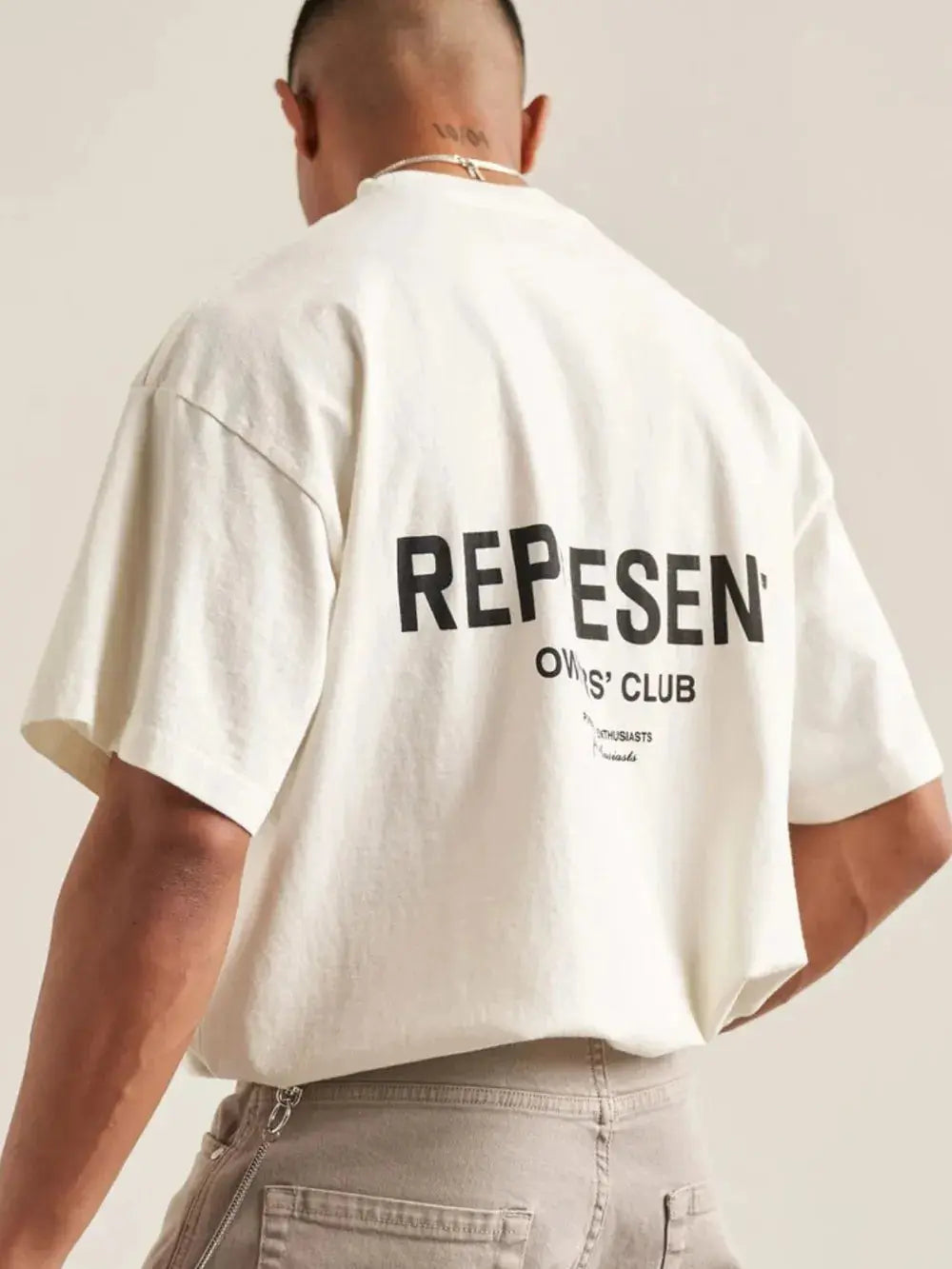 T-Shirt Col Rond Manches Mi-Longues Imprimé Lettres Grande Taille Homme  COOLANDBAG
