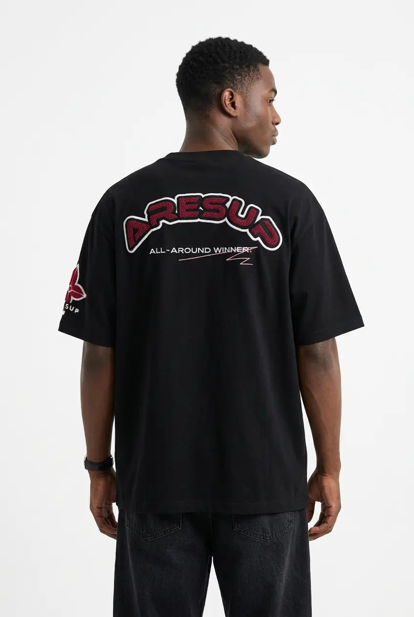 T-Shirt Col Rond Style Varsity Grande Taille Homme  COOLANDBAG