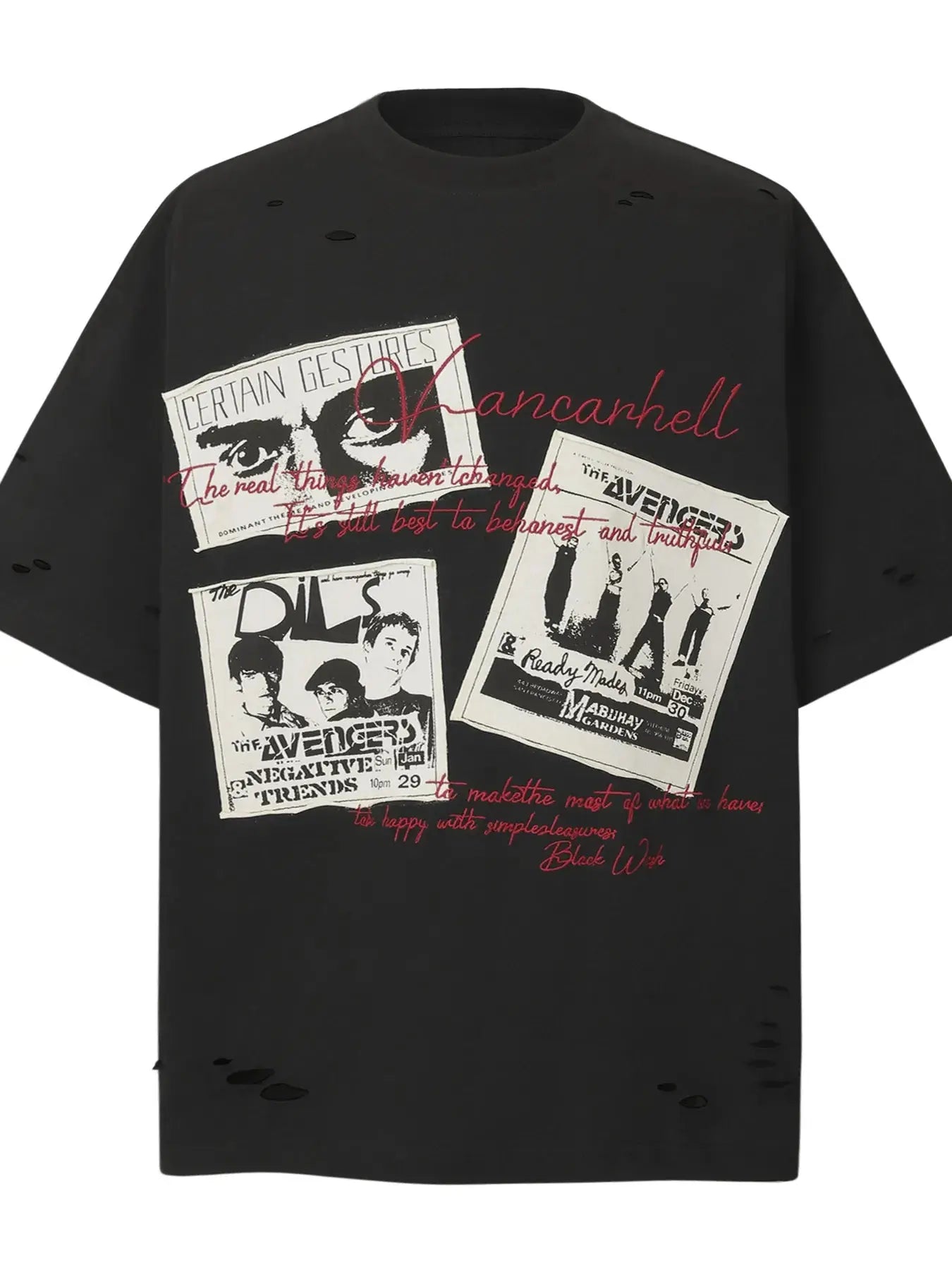 T-Shirt Graphique Groupe de Musique Manches Courtes Homme  COOLANDBAG