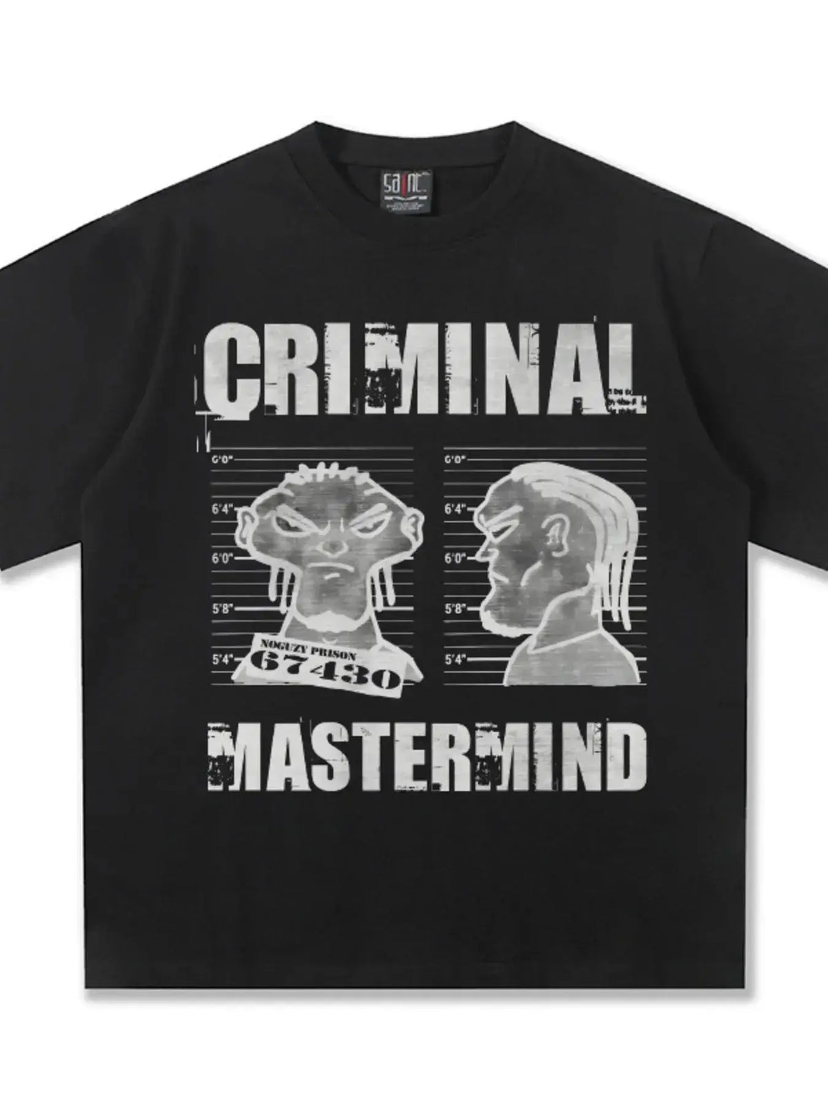 T-Shirt Oversize Imprimé Criminal Mastermind Homme  COOLANDBAG