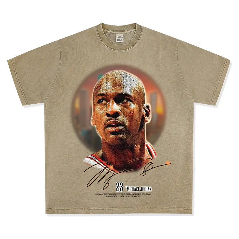 T-shirt Michael Jordan #23 Blanc streetwear vintage