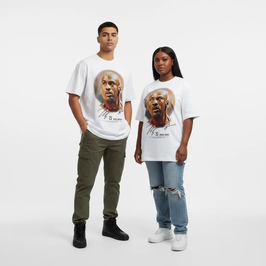 T-shirt Michael Jordan Blanc - Homme et Femme