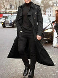 Trench-Coat Long Manches Longues Ceinturé Croisé  COOLANDBAG