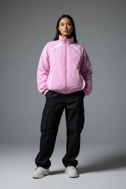 Veste Adidas Réversible Marron/Rose - Édition Vintage  COOLANDBAG