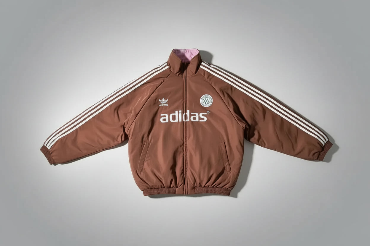 Veste Adidas Réversible Marron/Rose - Édition Vintage  COOLANDBAG