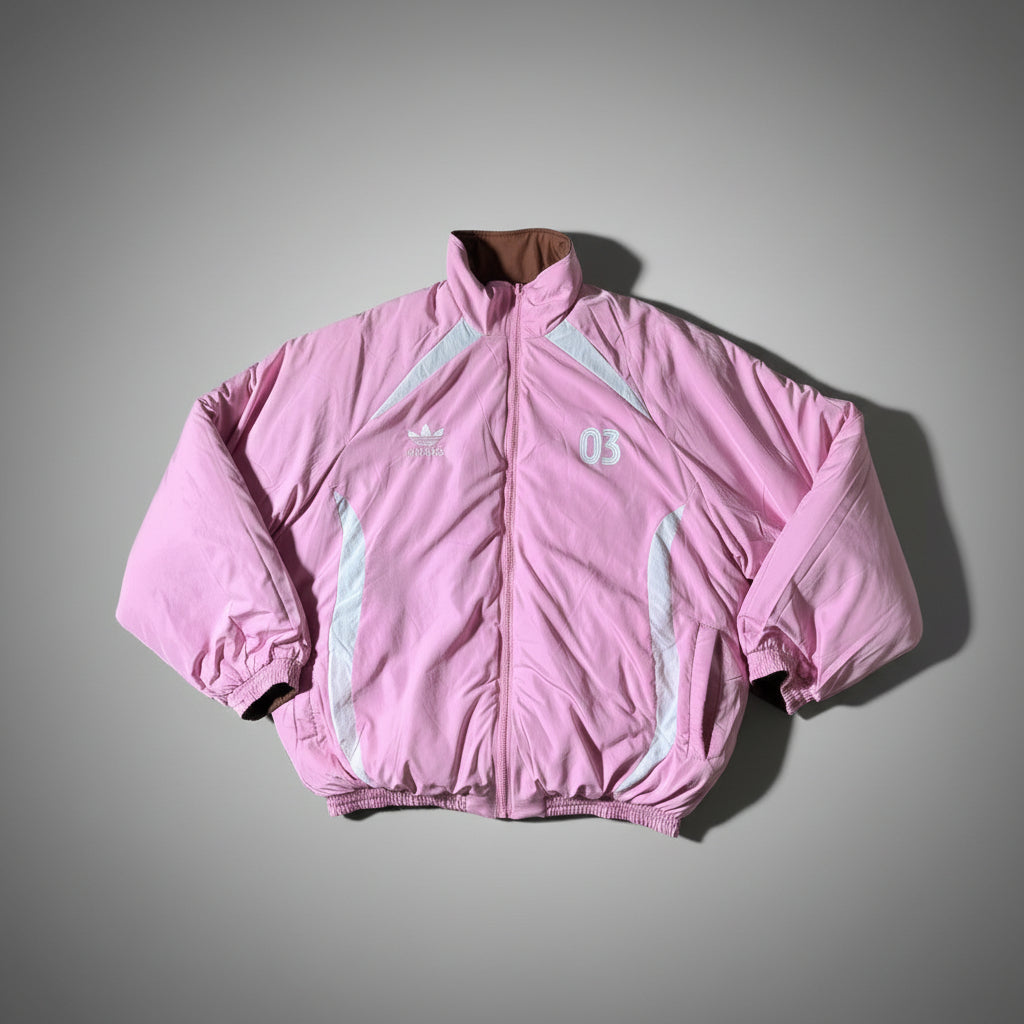 Veste Adidas Réversible Marron/Rose - Édition Vintage  COOLANDBAG