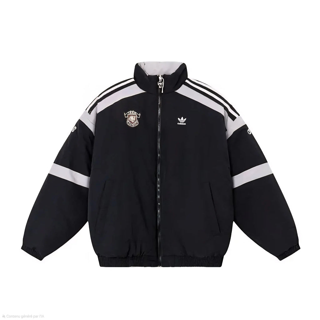 Veste Adidas Réversible Noire/Gris Clair - Team Edition 2-en-1  COOLANDBAG