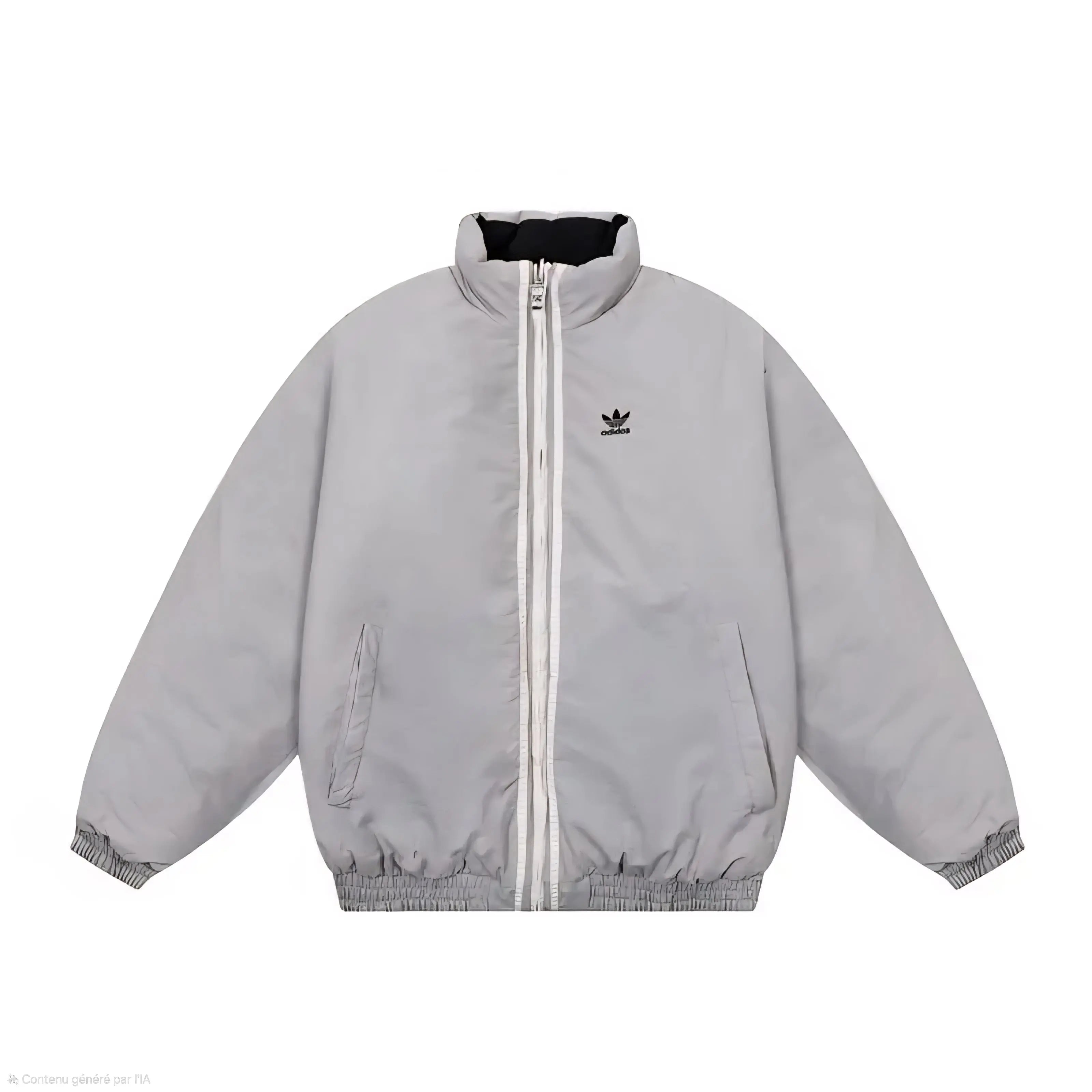 Veste Adidas Réversible Noire/Gris Clair - Team Edition 2-en-1  COOLANDBAG