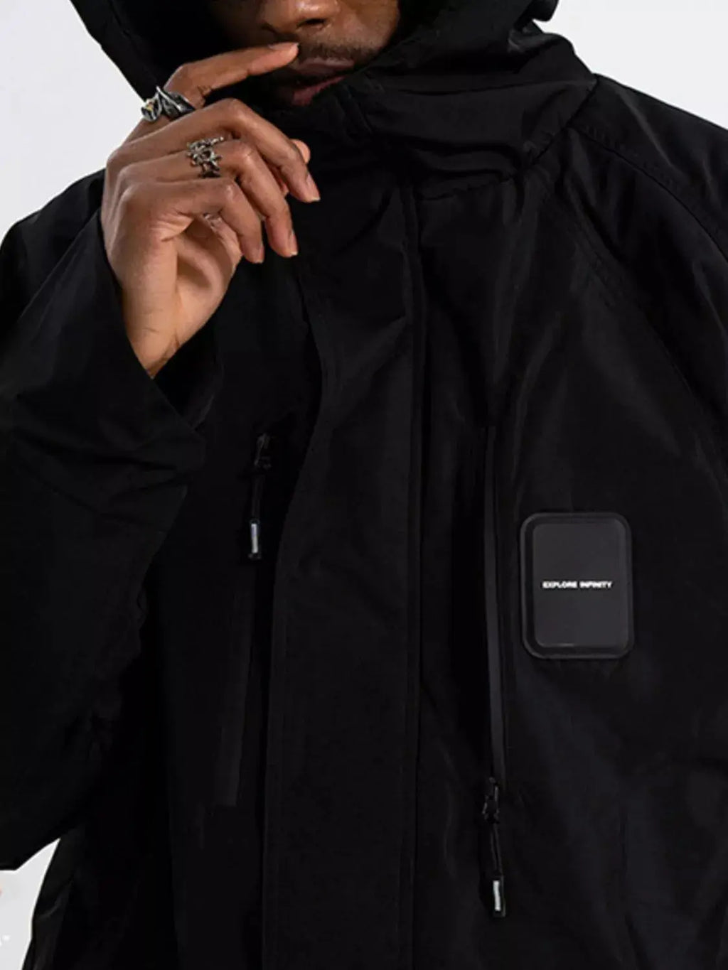 Veste Coupe-Vent à Capuche Manches Longues Homme  COOLANDBAG