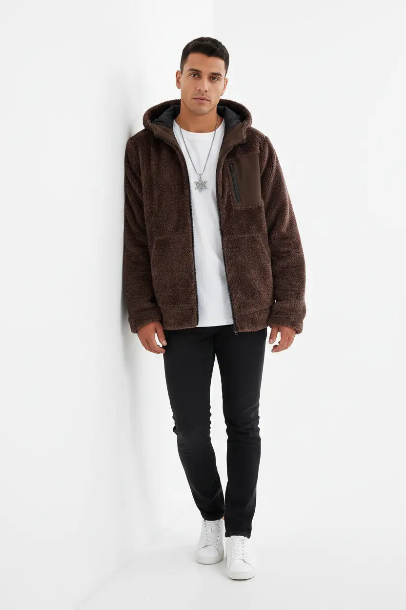 Veste Polaire Zippée à Capuche  COOLANDBAG