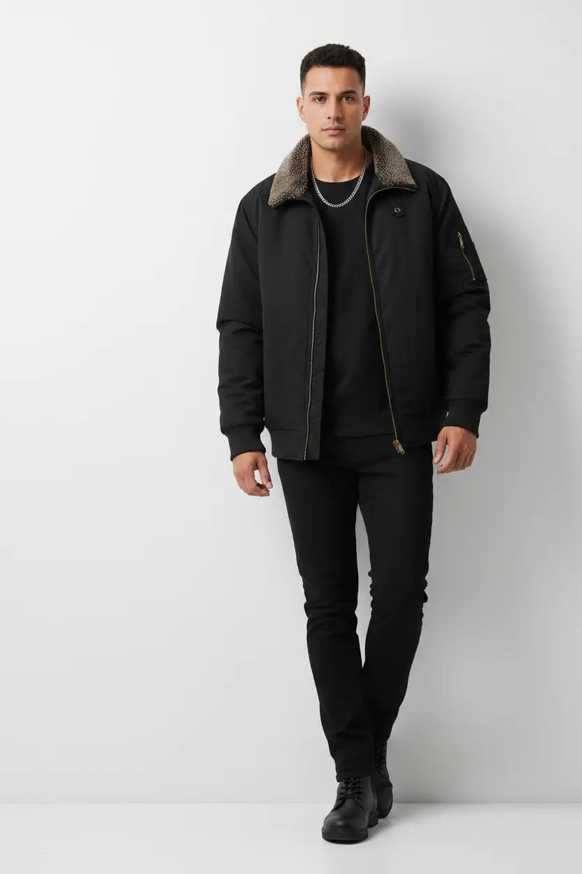 Veste Zippée Doublure Sherpa Grande Taille  COOLANDBAG
