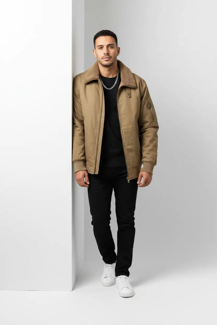 Veste Zippée Doublure Sherpa Grande Taille  COOLANDBAG