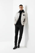 Veste Zippée Grande Taille Bordure Cuir  COOLANDBAG
