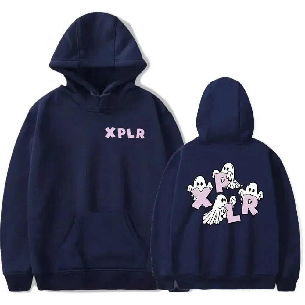 XPLR Sam et Colby Ghost Merch Sweats à capuche unisexes Vêtements décontractés Sweats à capuche pour hommes et femmes  COOLANDBAG