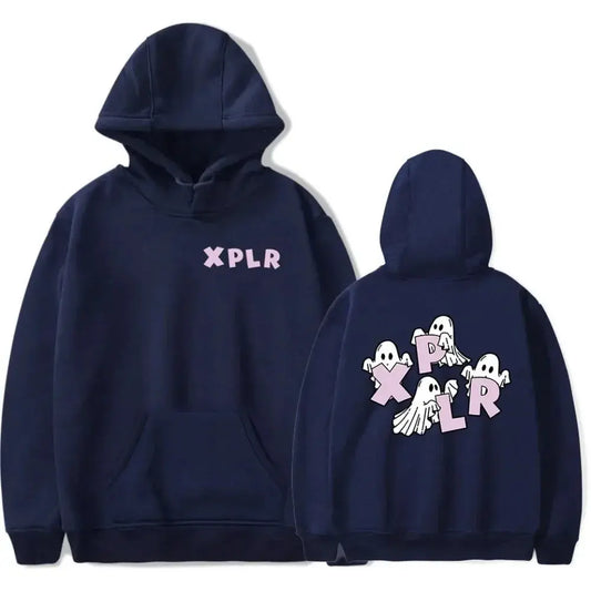 XPLR Sam et Colby Ghost Merch Sweats à capuche unisexes Vêtements décontractés Sweats à capuche pour hommes et femmes  COOLANDBAG