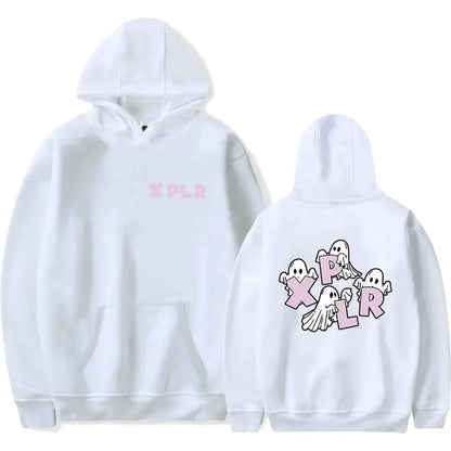 XPLR Sam et Colby Ghost Merch Sweats à capuche unisexes Vêtements décontractés Sweats à capuche pour hommes et femmes  COOLANDBAG