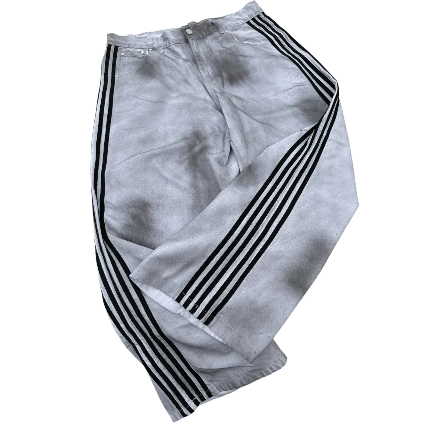 Y2K Baggy Jeans haute qualité brodé rayé Harajuku pantalons de survêtement hommes femmes Hip Hop streetwear décontracté jambe large Denim pantalon  COOLANDBAG