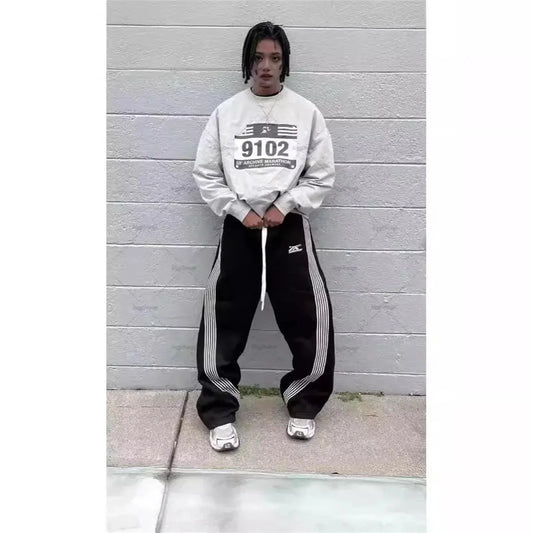 Y2k brodé noir gris pantalons décontractés camouflage fonctionnel tactique fonctionnel hommes femmes Premium Jogging cordon pantalons de survêtement  COOLANDBAG