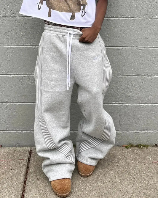 Y2k brodé noir gris pantalons décontractés camouflage fonctionnel tactique fonctionnel hommes femmes Premium Jogging cordon pantalons de survêtement  COOLANDBAG