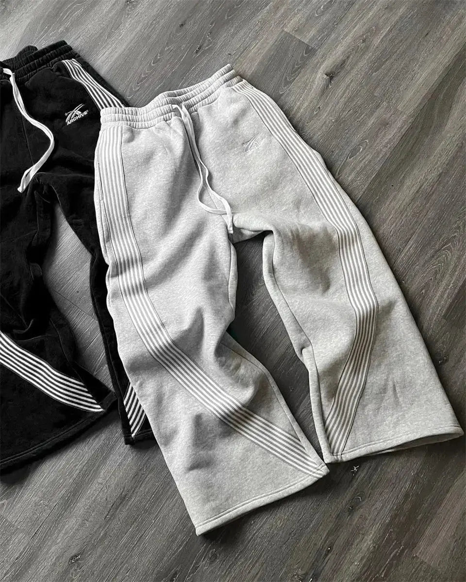 Y2k brodé noir gris pantalons décontractés camouflage fonctionnel tactique fonctionnel hommes femmes Premium Jogging cordon pantalons de survêtement  COOLANDBAG