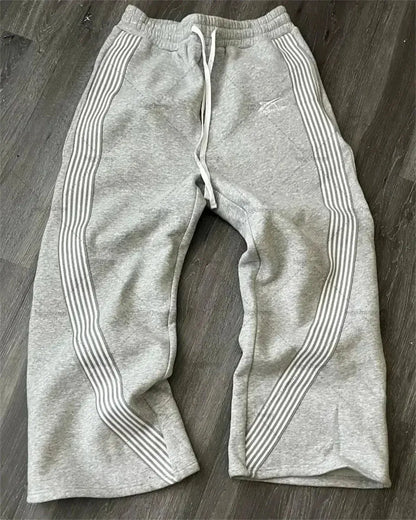 Y2k brodé noir gris pantalons décontractés camouflage fonctionnel tactique fonctionnel hommes femmes Premium Jogging cordon pantalons de survêtement  COOLANDBAG