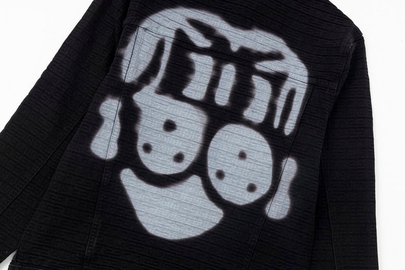 GIVENCHY| Givenchy x Chito 4G Denim Jacket Dog Tag Print