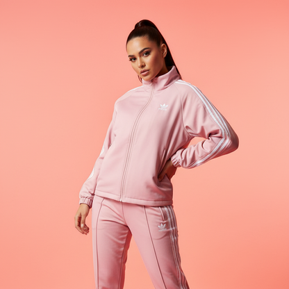 Mannequin veste rose fond corail